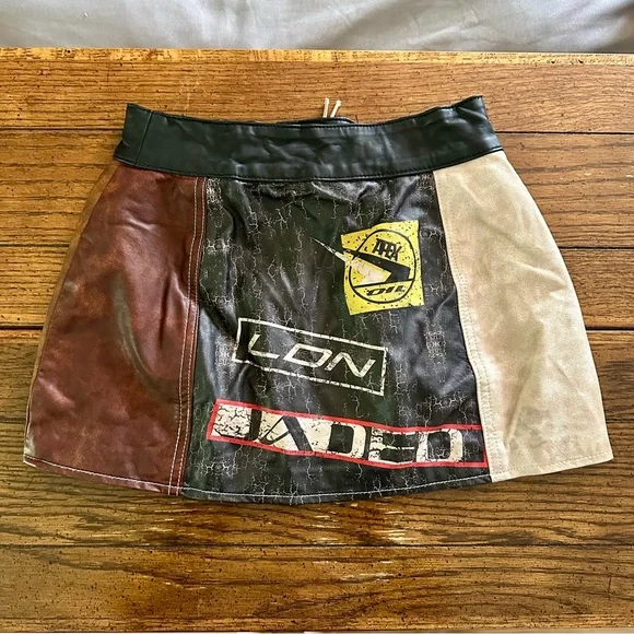 REVOLVE Jaded London Daytona Faux Leather Mini Skirt - Picture 5 of 8